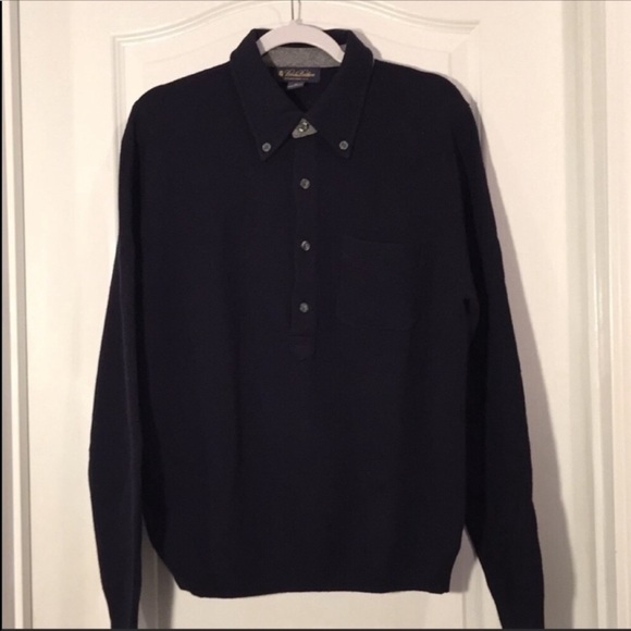 Brooks Brothers lambs wool Navy blue sweat…